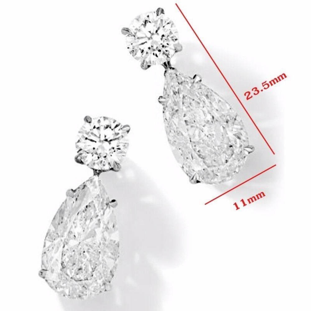 Imitated Emerald Earrings - Picture 2 of 3